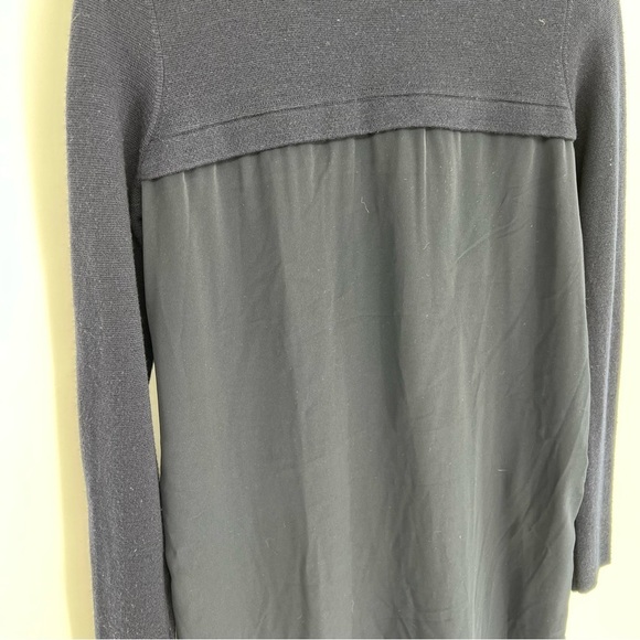 Vince Wool Dark Navy Blue Mixed Media Sweater Dress Size small - Picture 10 of 15